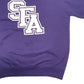 Mens Purple Champion USA College Crewneck Jumper