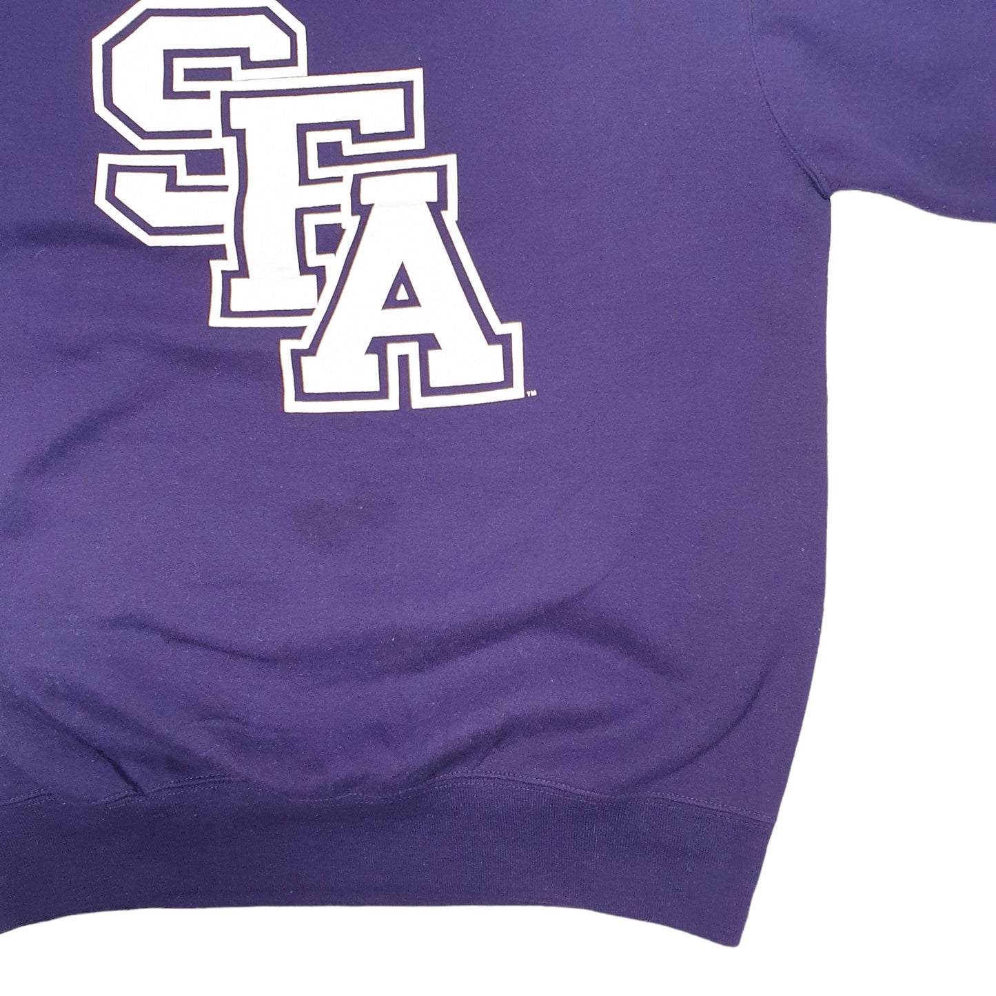 Mens Purple Champion USA College Crewneck Jumper