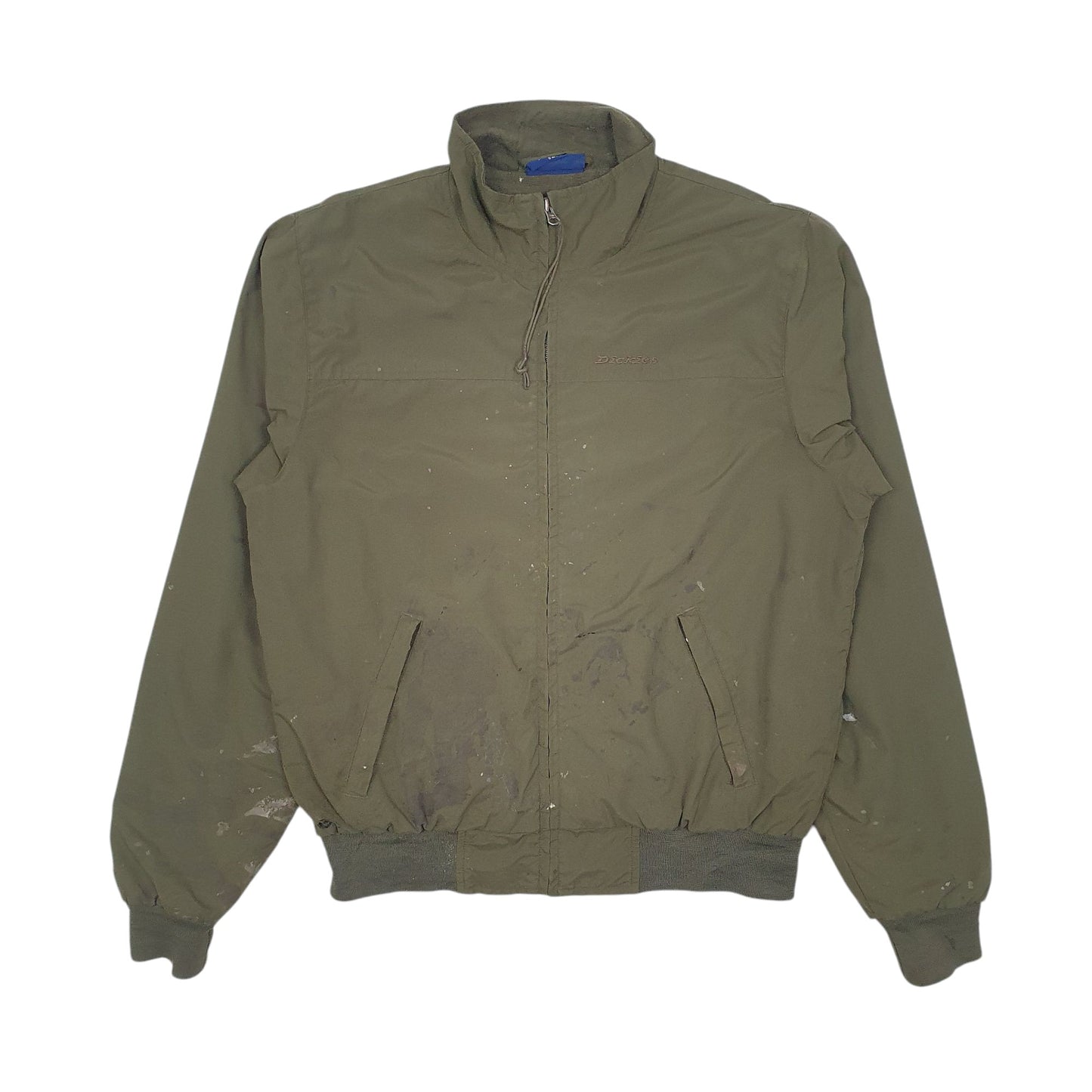 Mens Green Dickies Fleece Lined Full Zip Coat