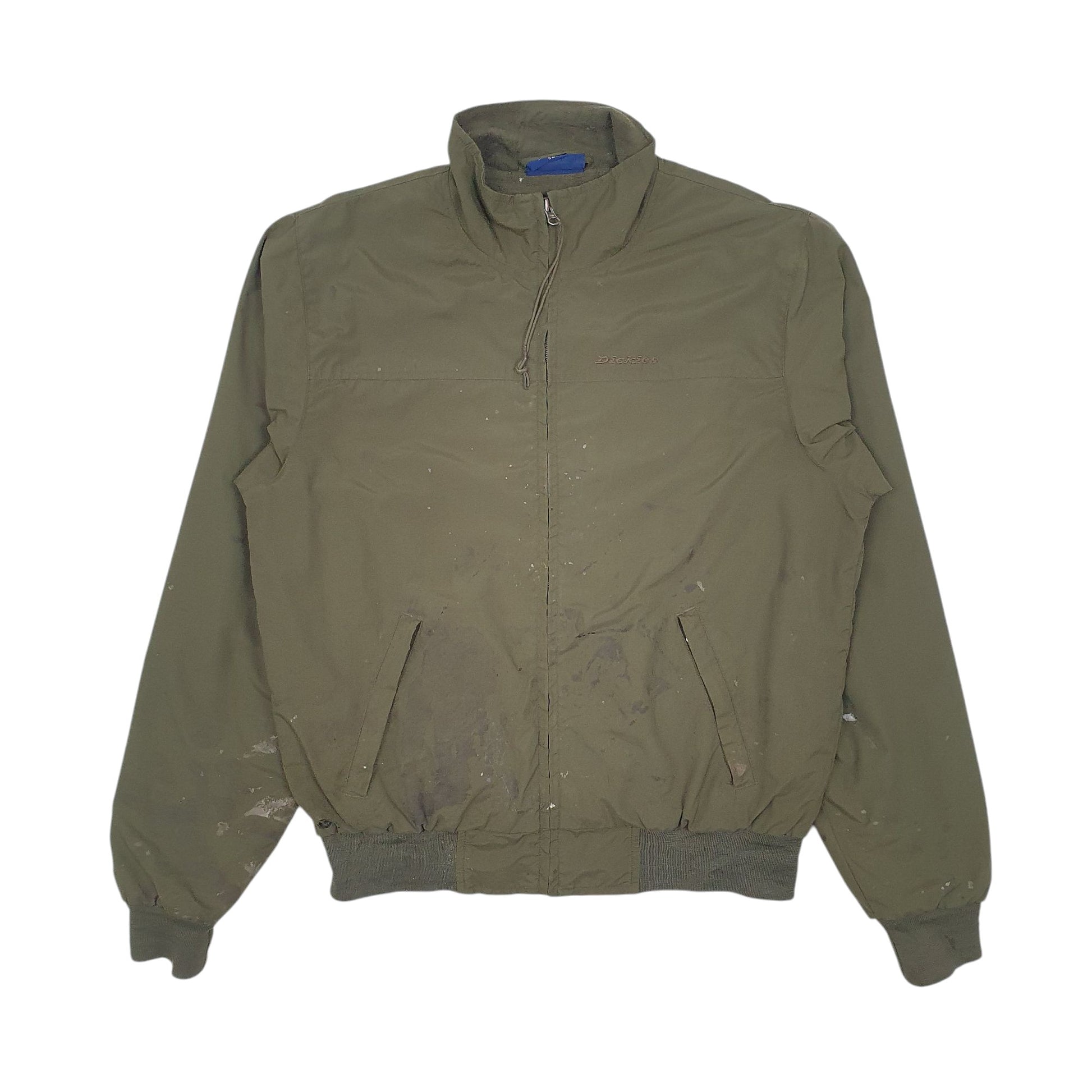 Mens Green Dickies Fleece Lined Full Zip Coat