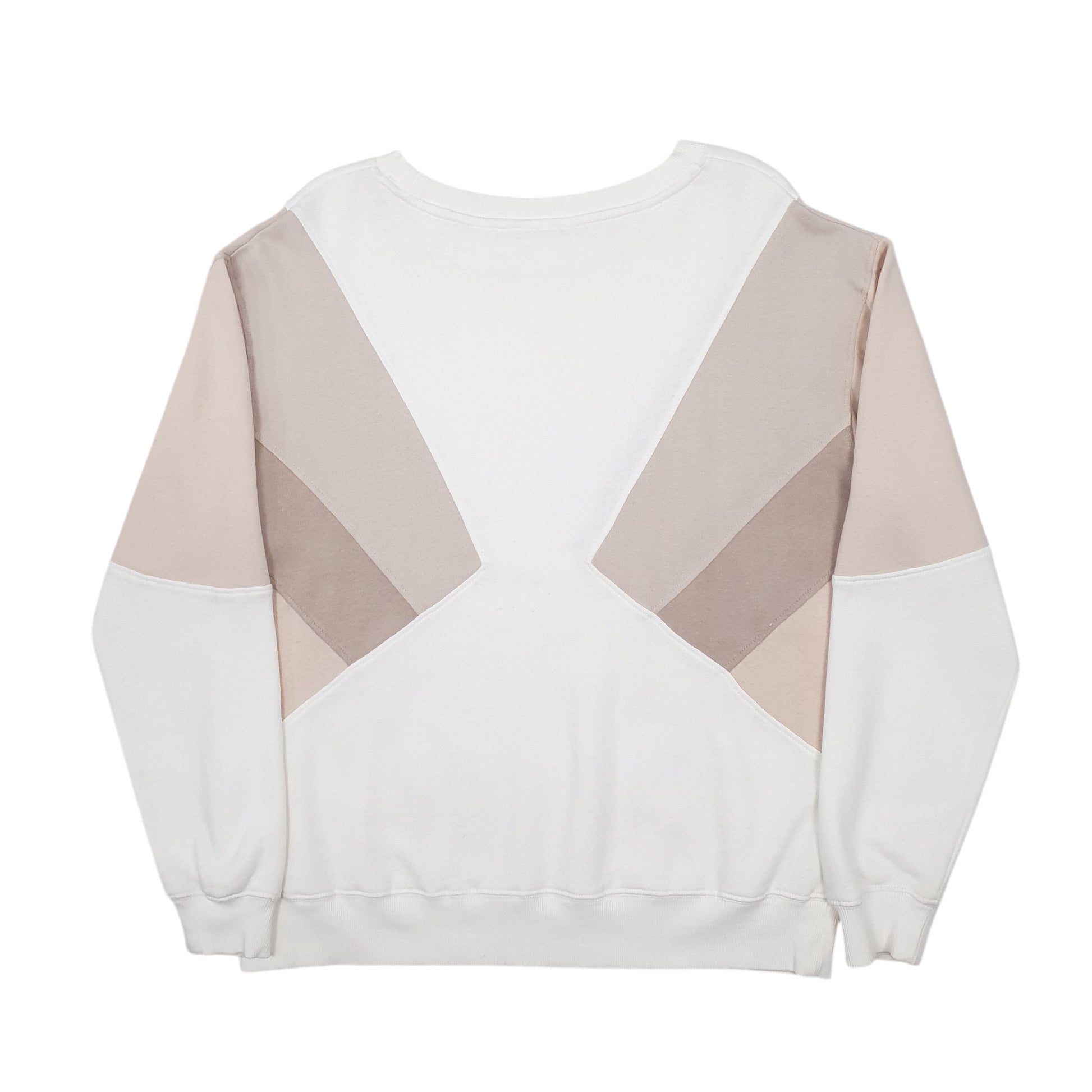 Womens White Hush Baggy Crewneck Jumper