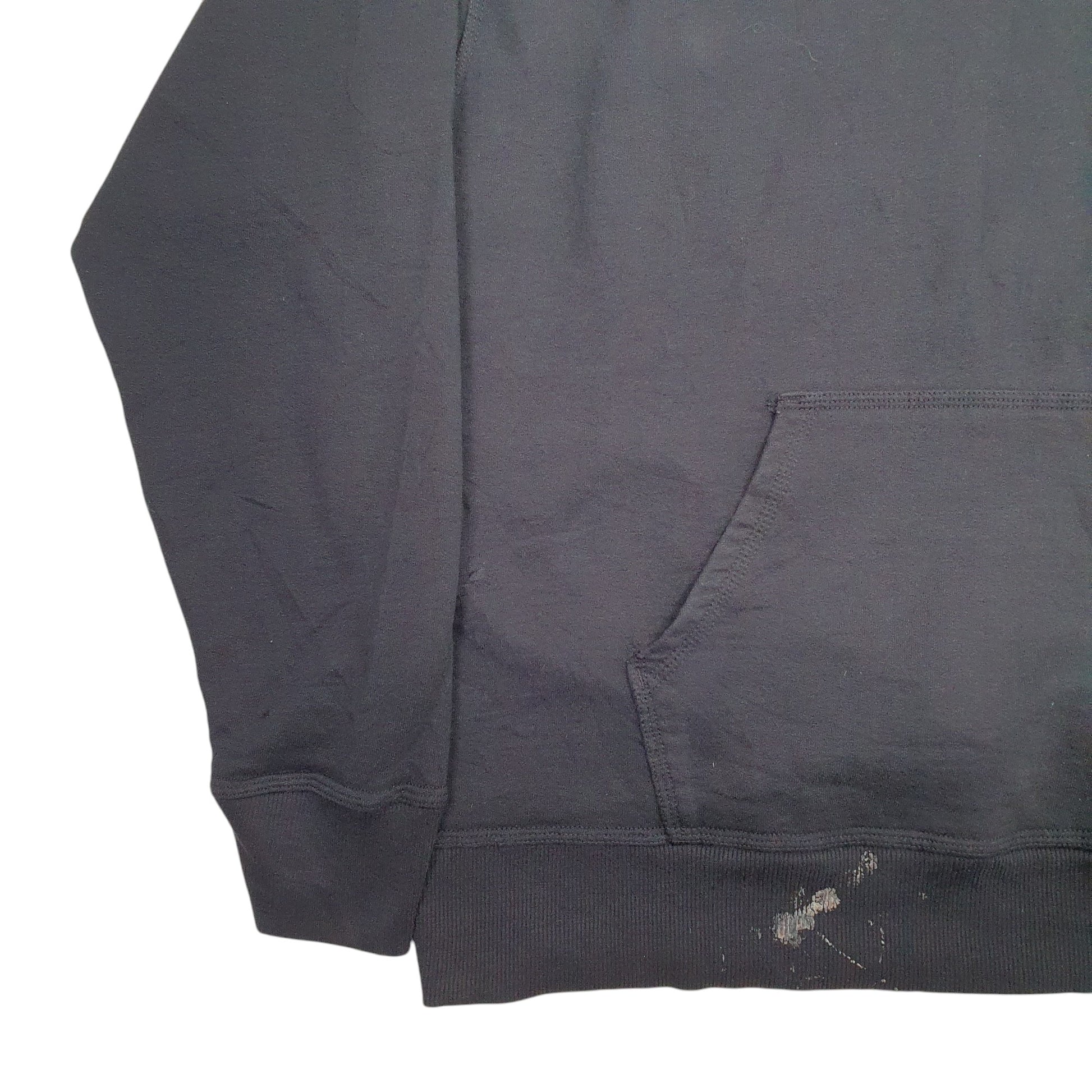 Mens Black Champion Spellout Hoodie Jumper