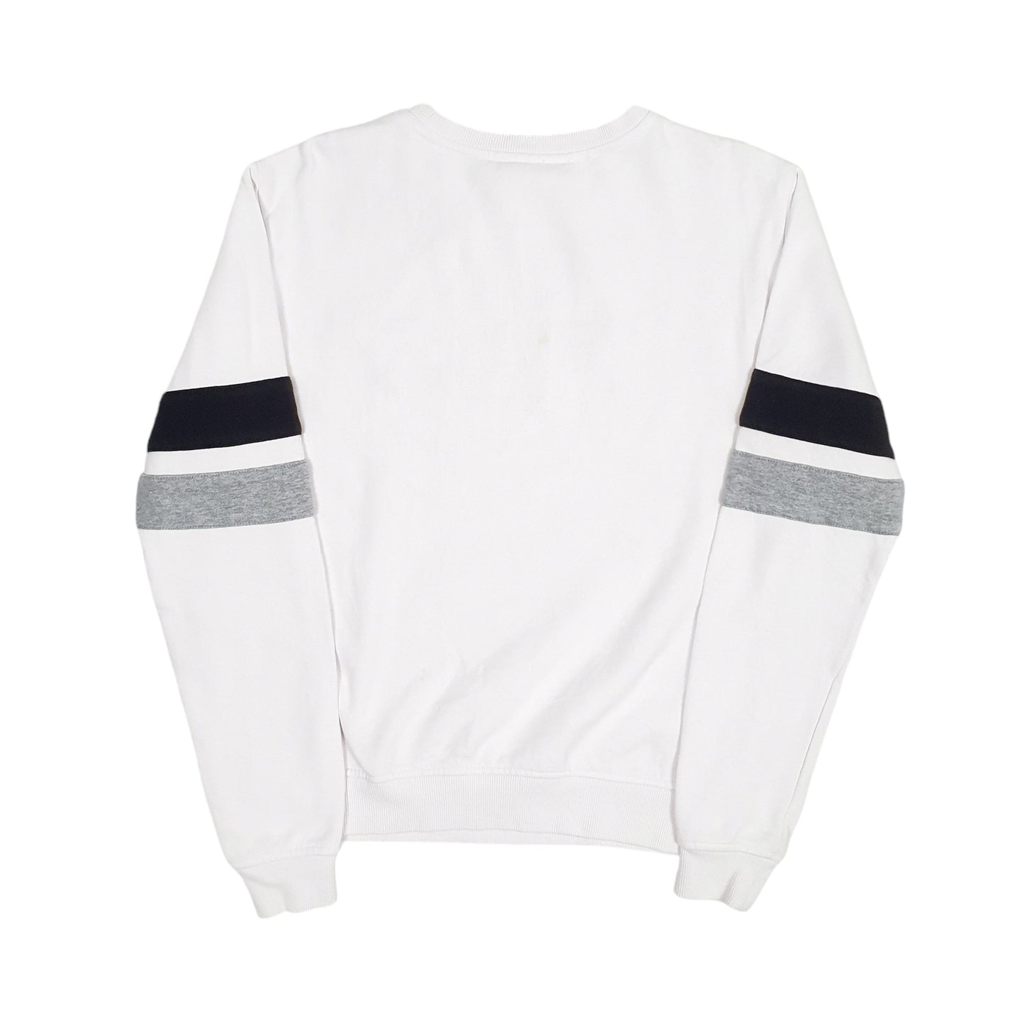 Womens White Fila Spellout Crewneck Jumper