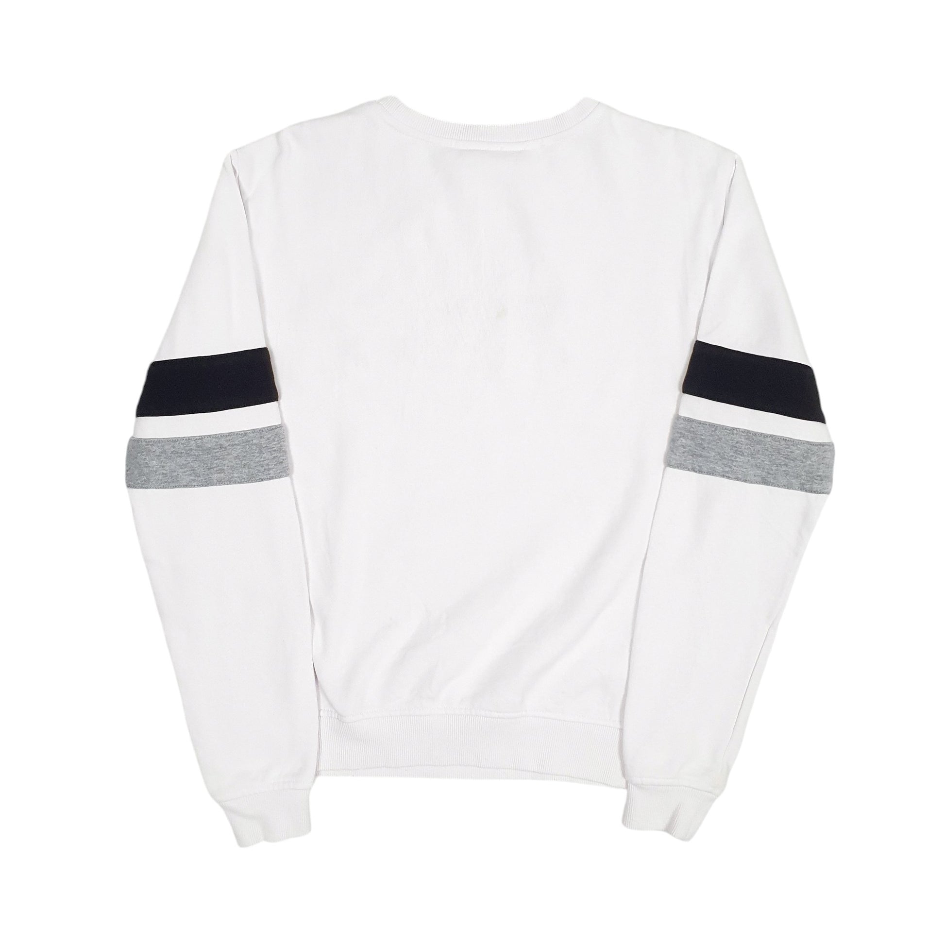 Womens White Fila Spellout Crewneck Jumper