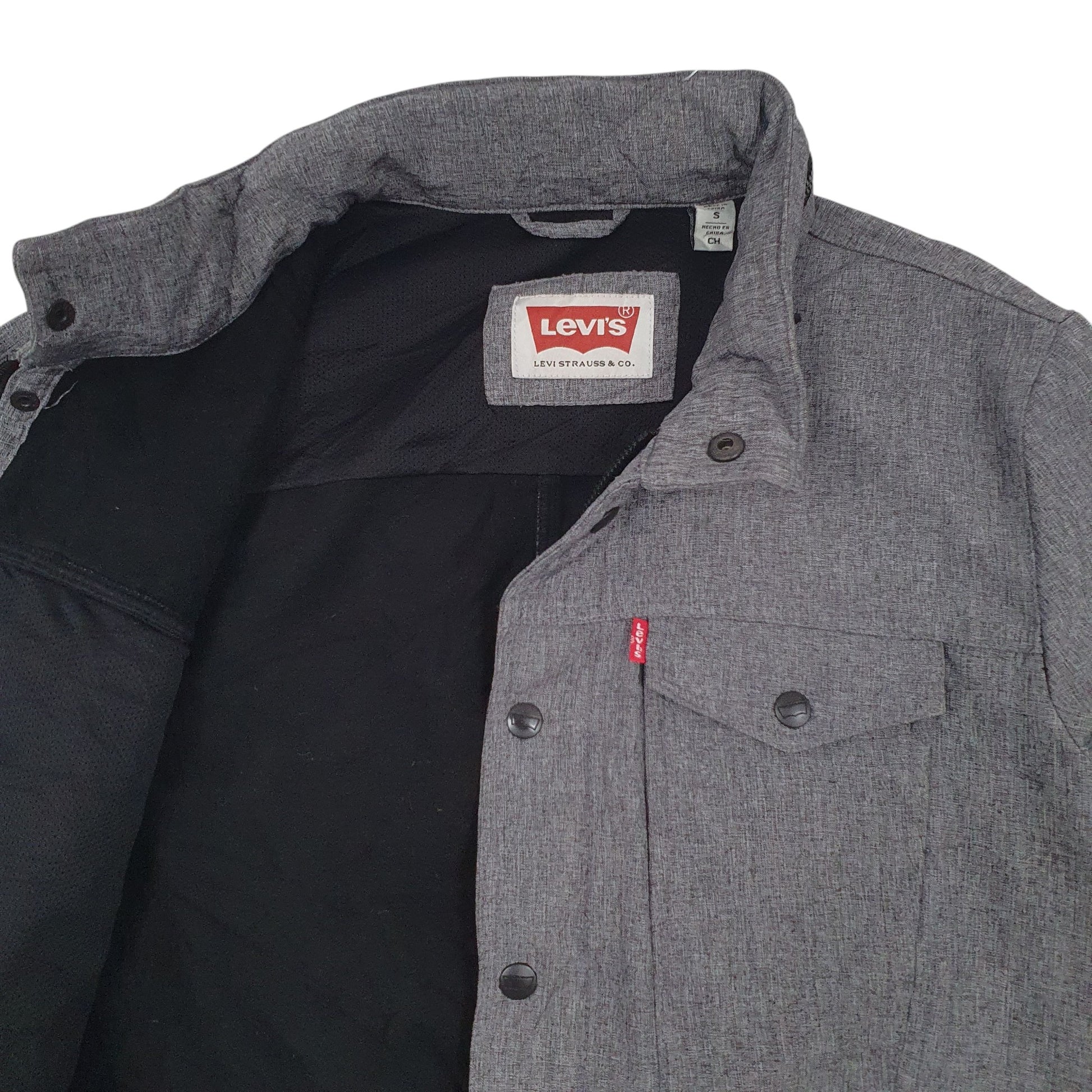 Mens Grey Levis   Coat