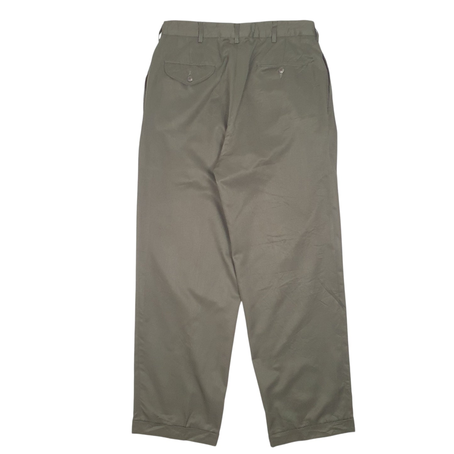 Mens Green Polo Ralph Lauren Golf Double Pleated Chino Trousers