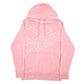 Womens Pink Adidas Spellout Hoodie Jumper