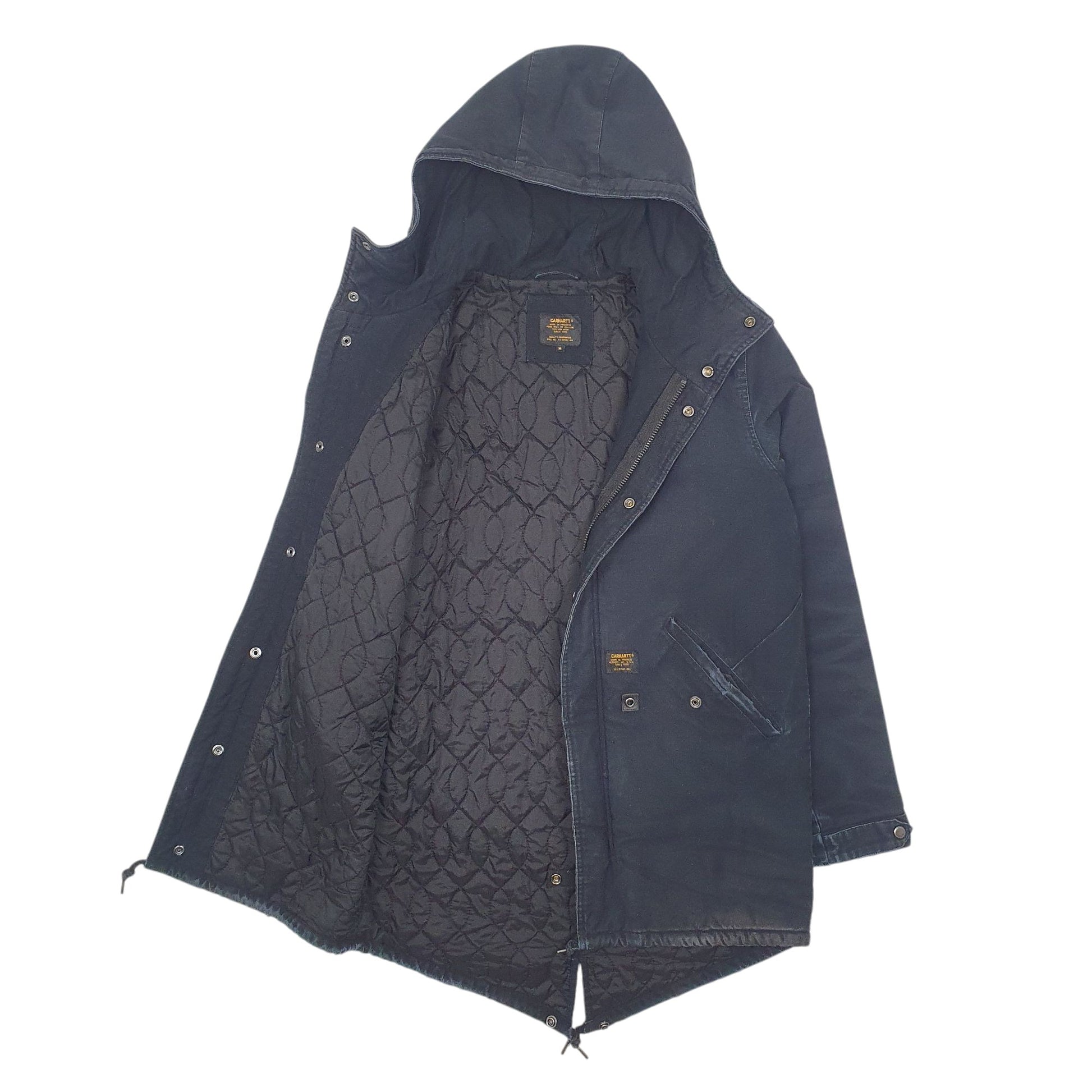 Mens Black Carhartt   Coat