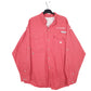 Mens Red Columbia Sportswear PFG Performance Fishing Gear Long Sleeve Shirt
