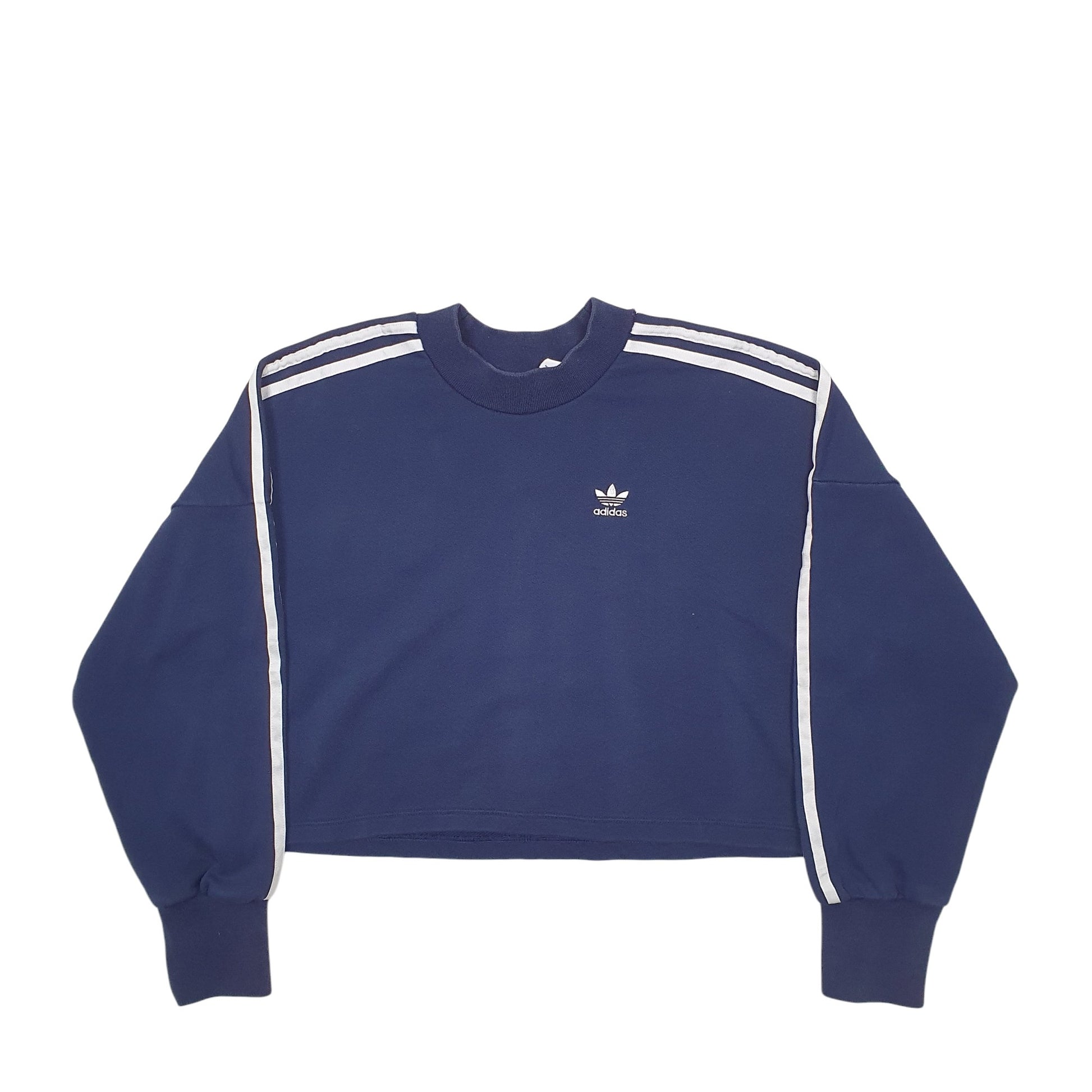 Womens Navy Adidas Floral Crewneck Jumper