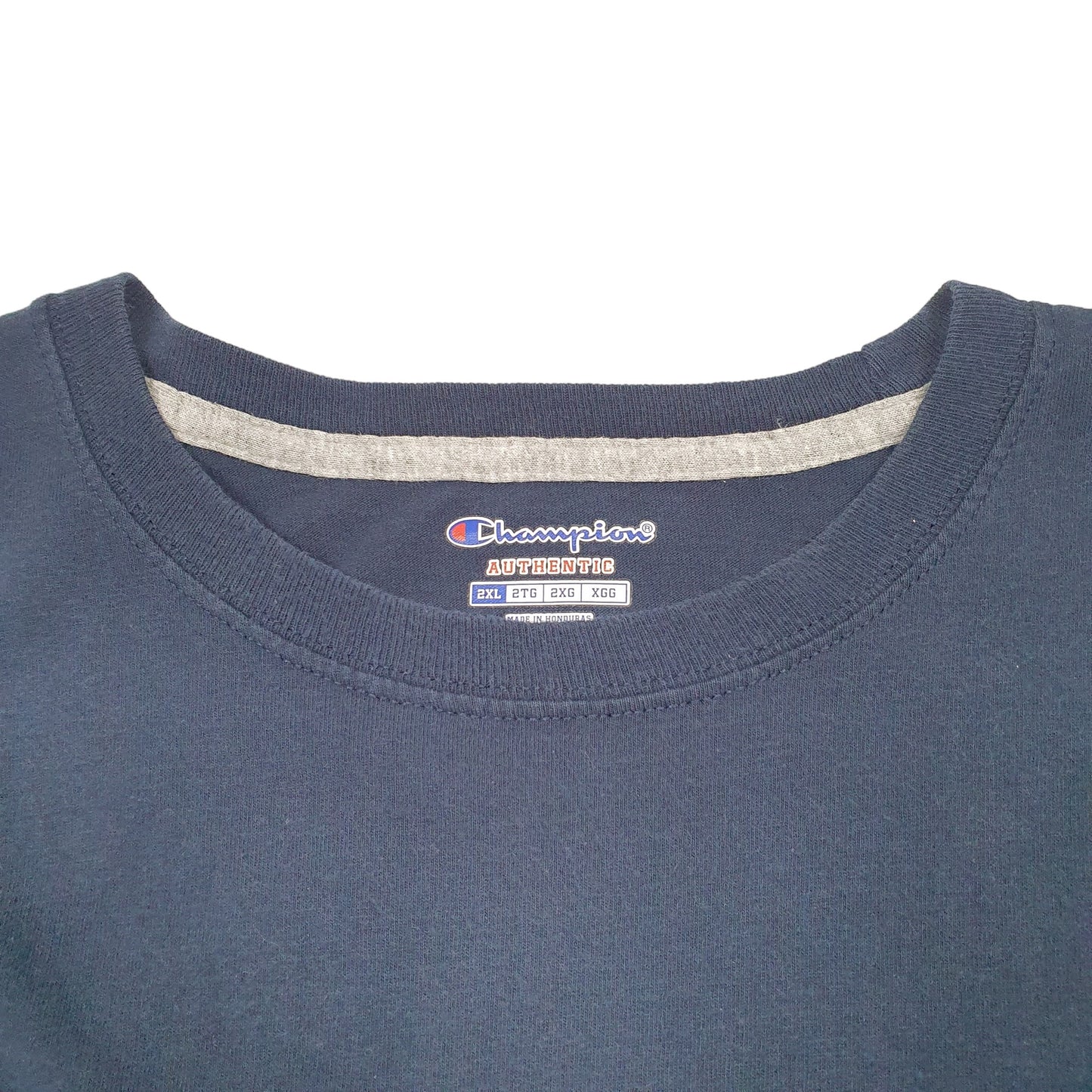 Mens Navy Champion  Long Sleeve T Shirt