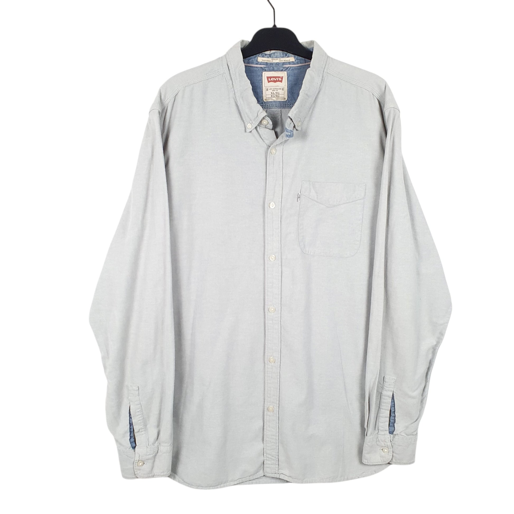 Mens Green Levis Oxford Long Sleeve Shirt