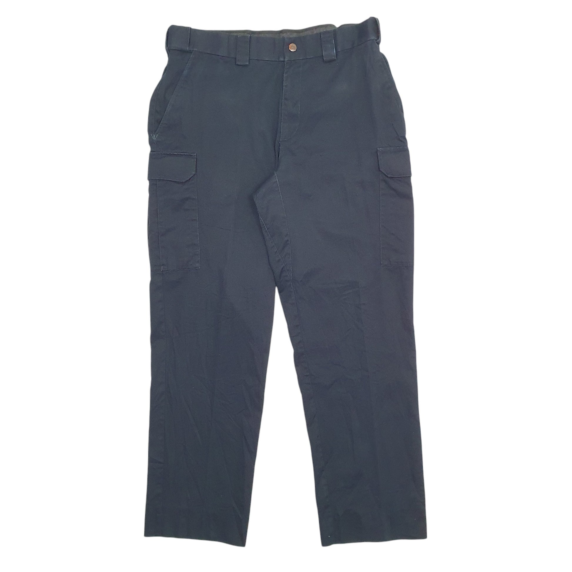 Mens Navy 5.11 Tactical Stretch Fit Waist Cargo Trousers