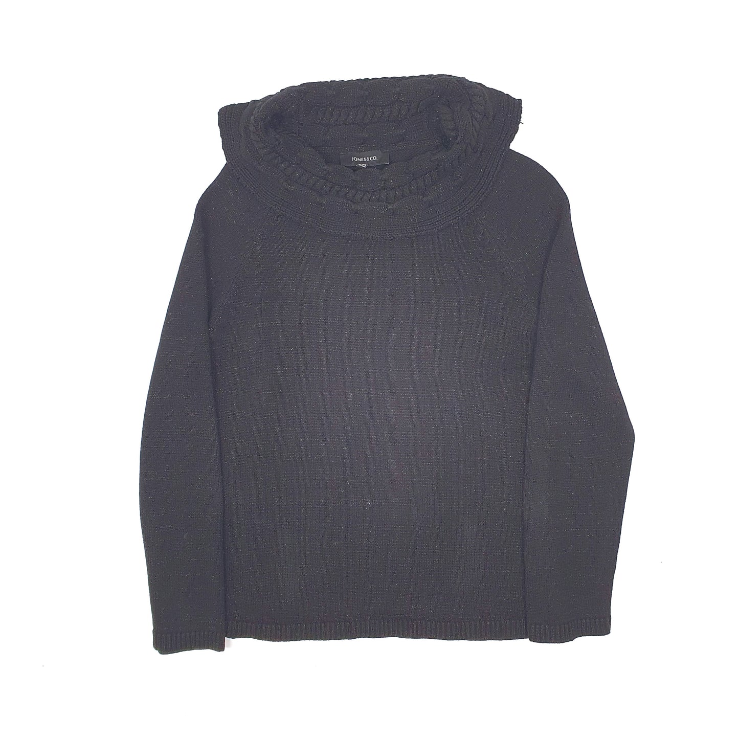 Womens Black Jones & Co  Shoal Neck Jumper