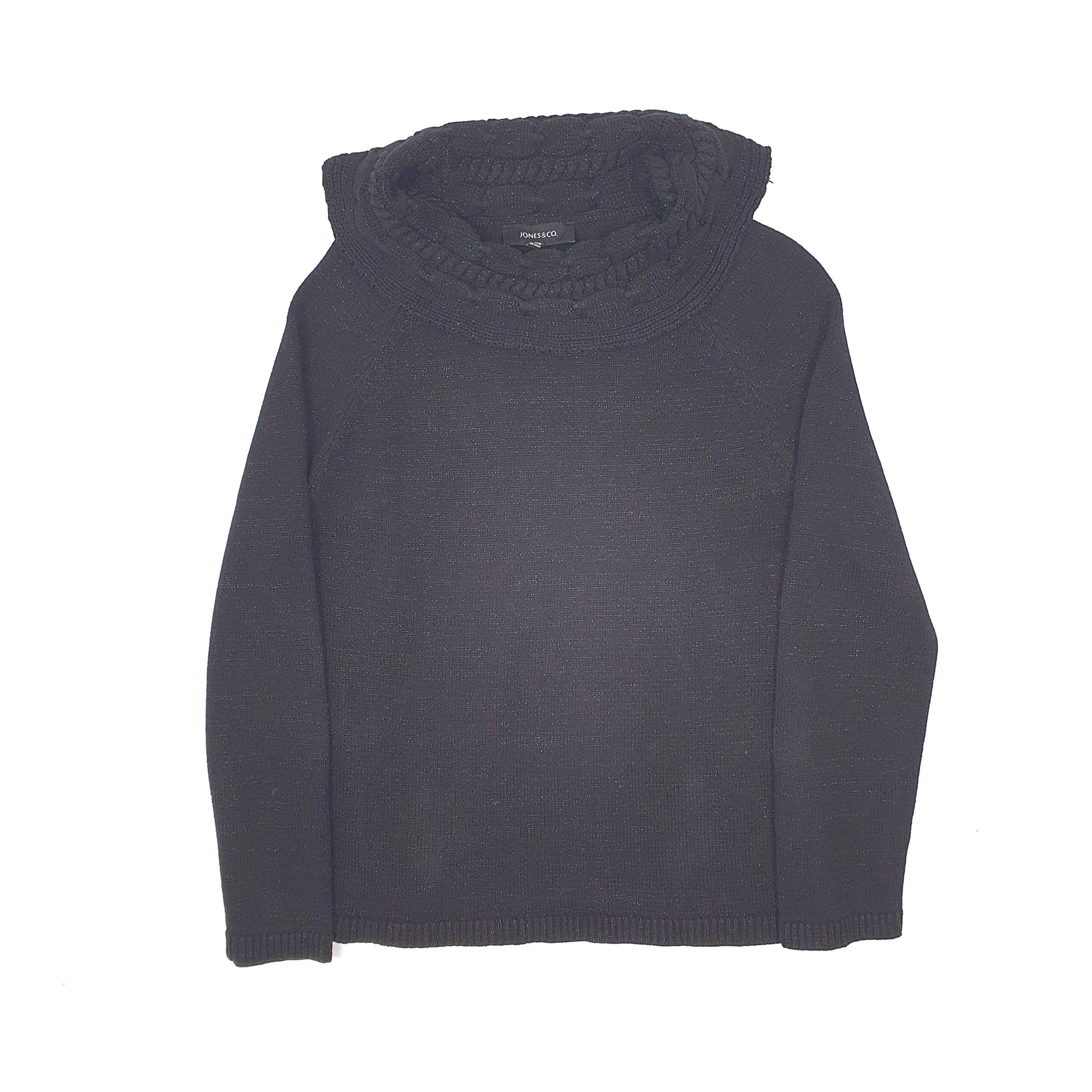 Womens Black Jones & Co  Shoal Neck Jumper