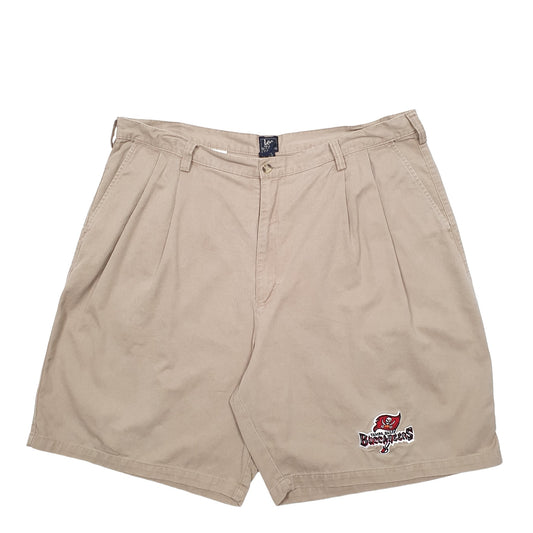 Mens Beige Lee Tampa Bay Buccareers Pleated Chino Shorts