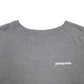 Mens Grey Patagonia Spellout Long Sleeve T Shirt