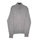 Mens Grey Tommy Hilfiger  Quarter Zip Jumper