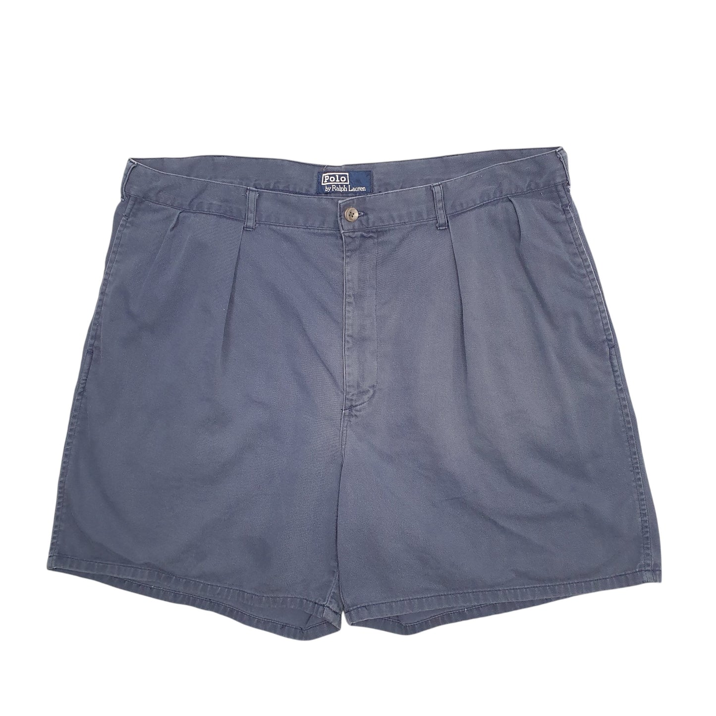 Mens Blue Ralph Lauren Double Pleated Chino Shorts