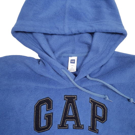 Mens Blue Gap Spellout Hoodie Jumper