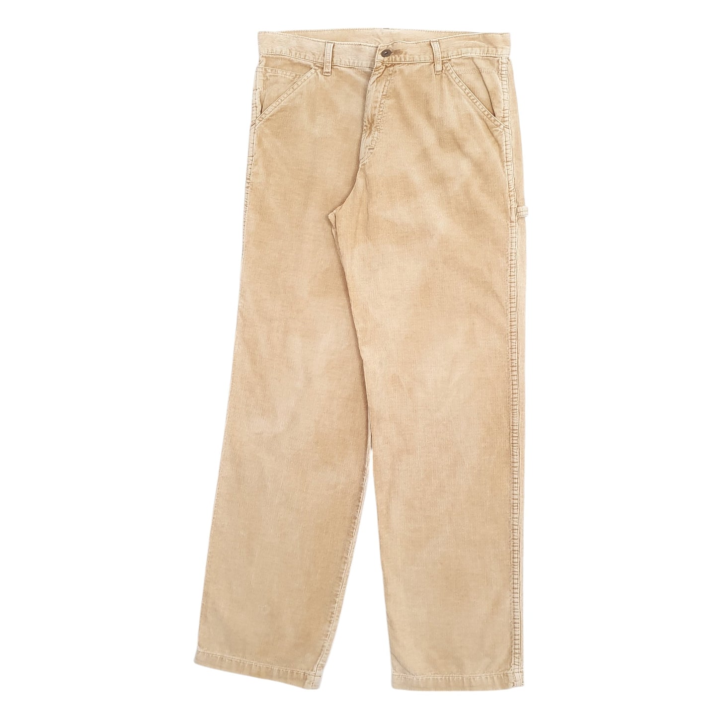 Mens Beige Lee  Corduroy Trousers