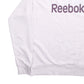 Womens Pink Reebok Spellout Crewneck Jumper
