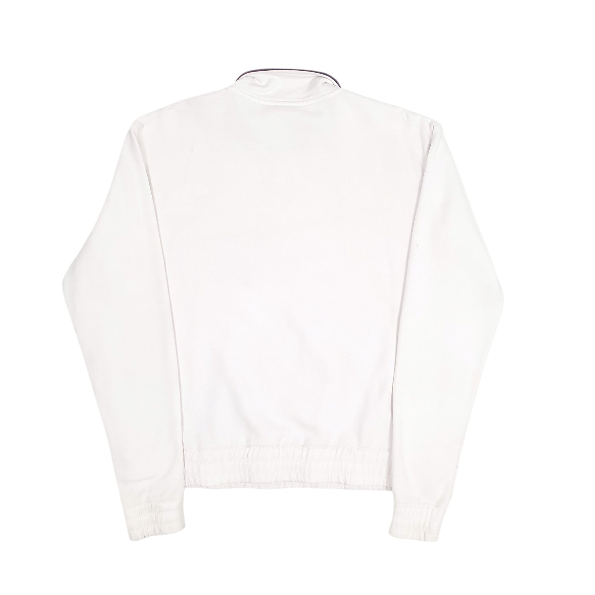 Mens White Fila  Quarter Zip Jumper