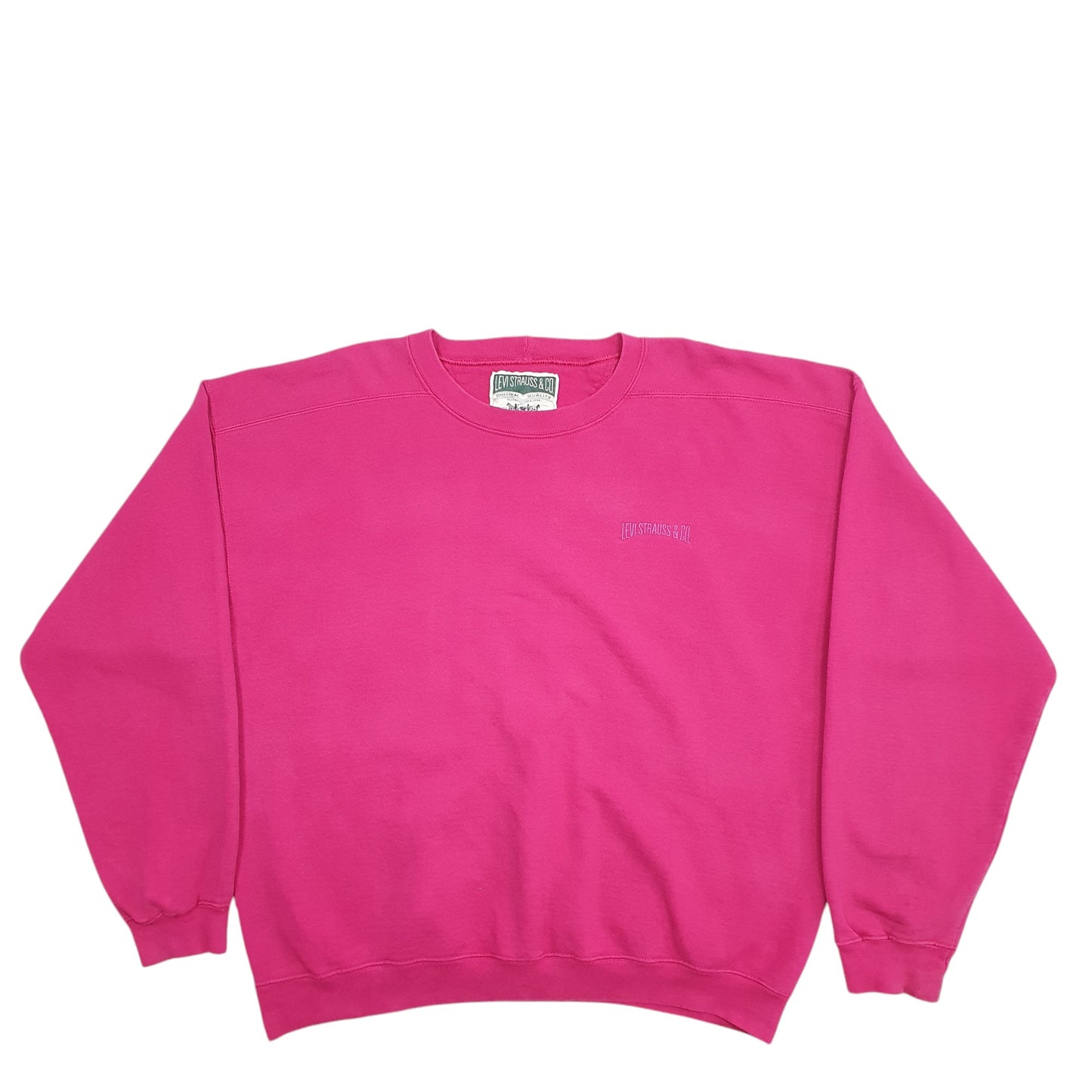 Mens Pink Levis  Crewneck Jumper