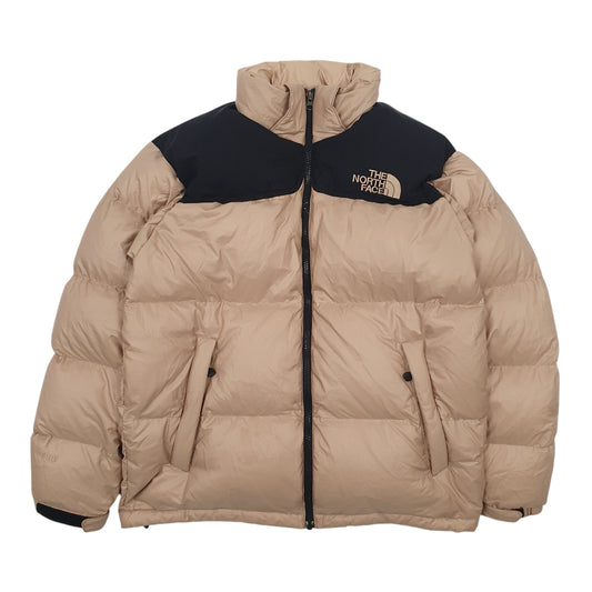 Mens Beige The North Face Nuptse 700  Coat