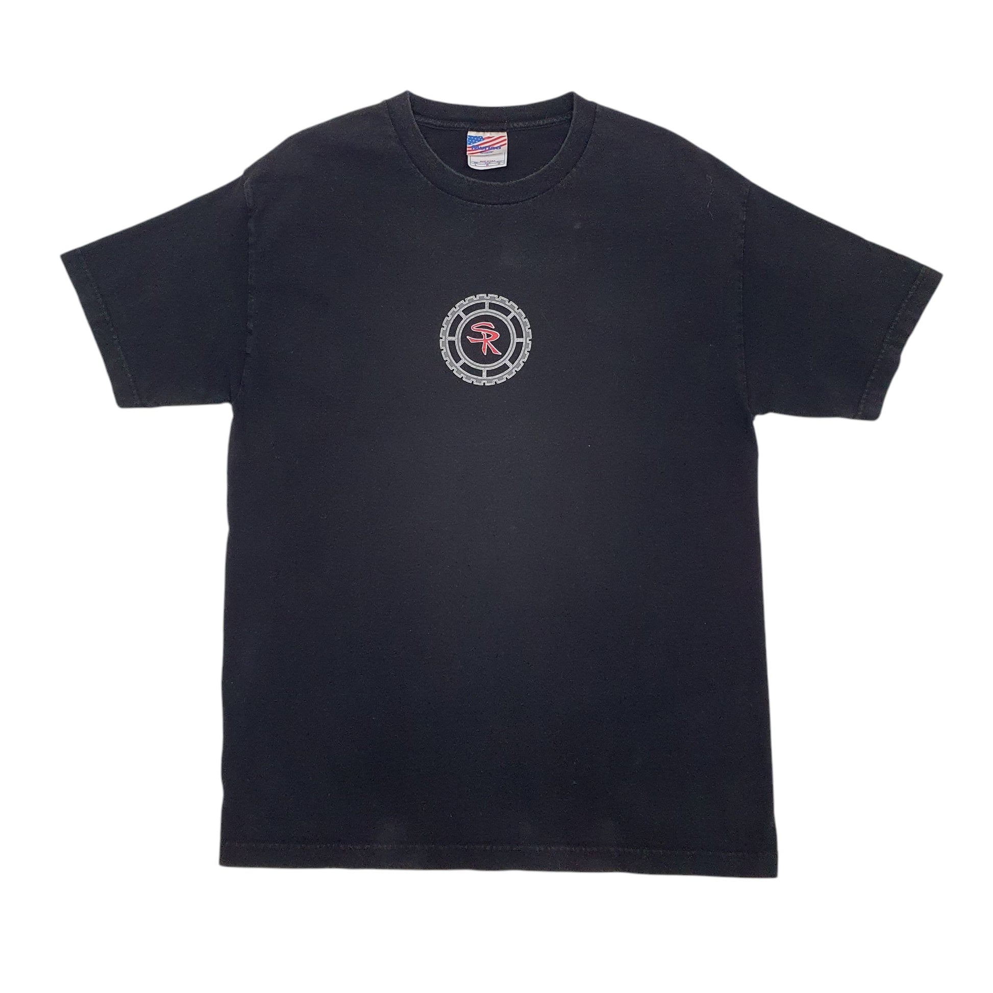 Mens Black Marina Single Stitch Vintage 90s Short Sleeve T Shirt