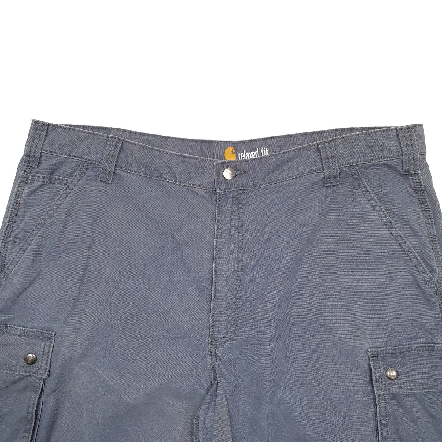 Mens Blue Carhartt Workwear Carpenter Shorts