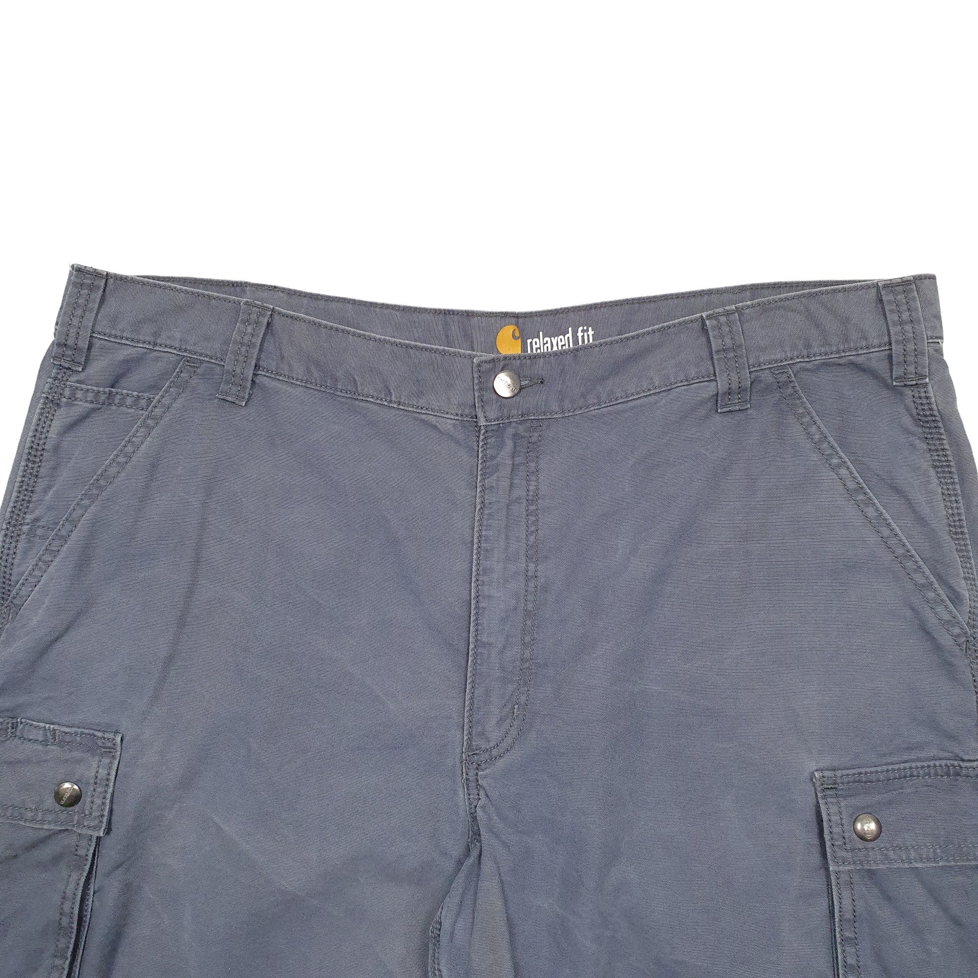 Mens Blue Carhartt Workwear Carpenter Shorts