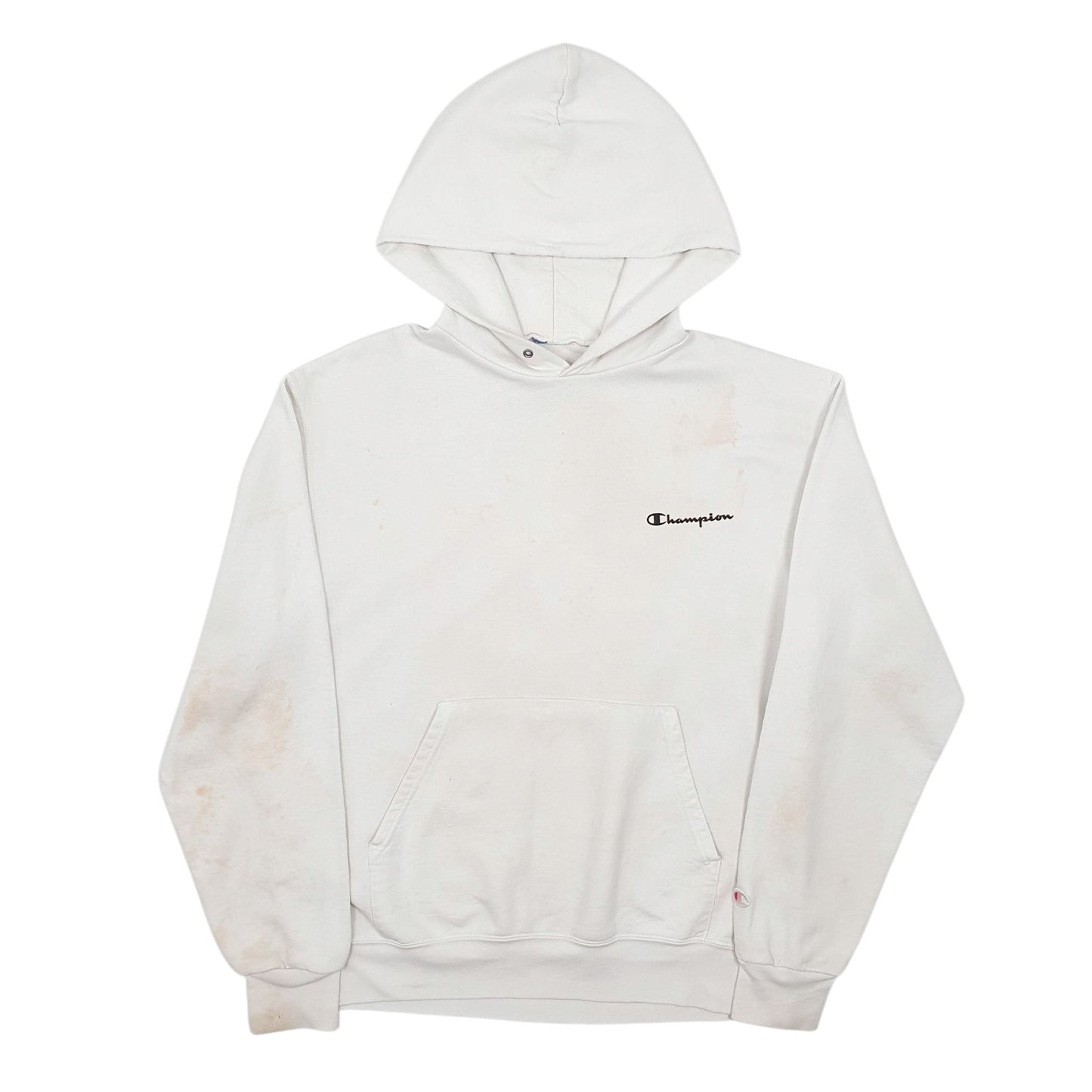 Mens White Champion  Hoodie Jumper