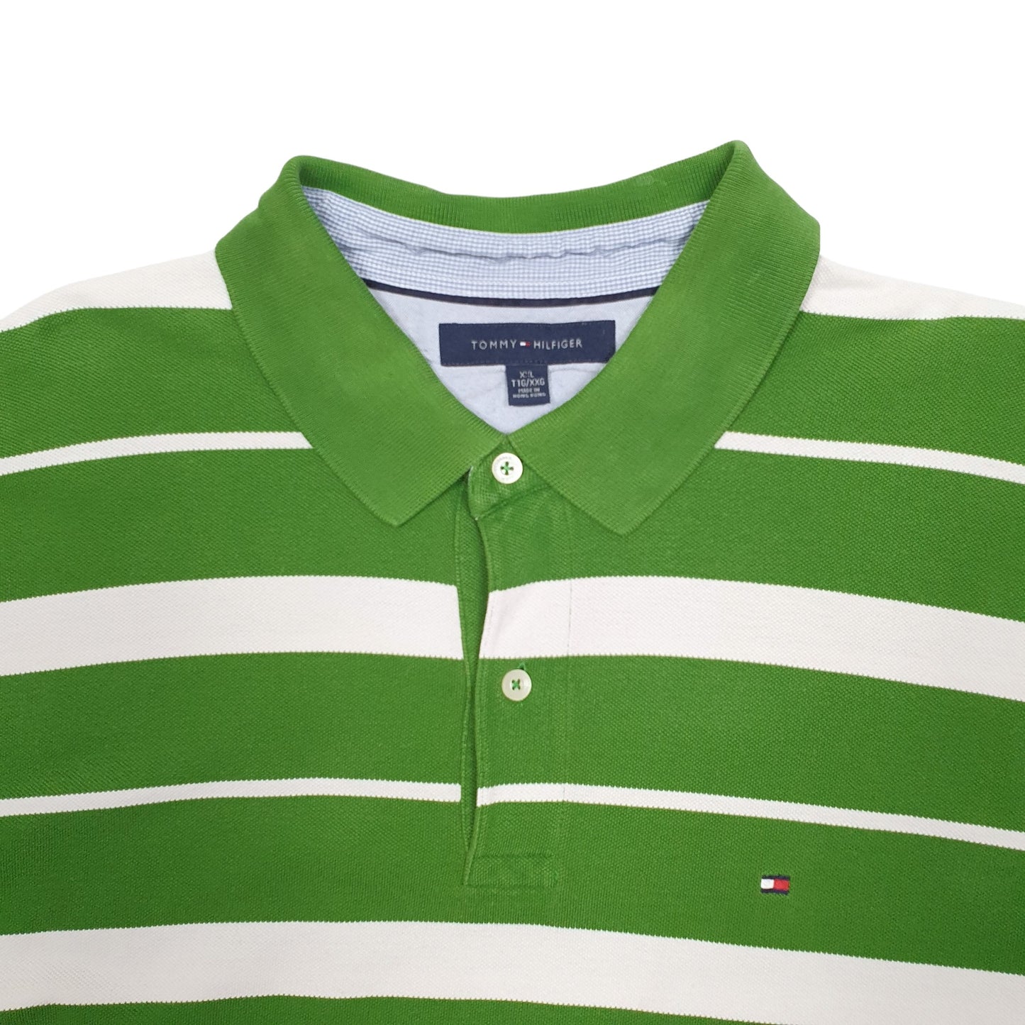 Mens Green Tommy Hilfiger  Short Sleeve Polo Shirt