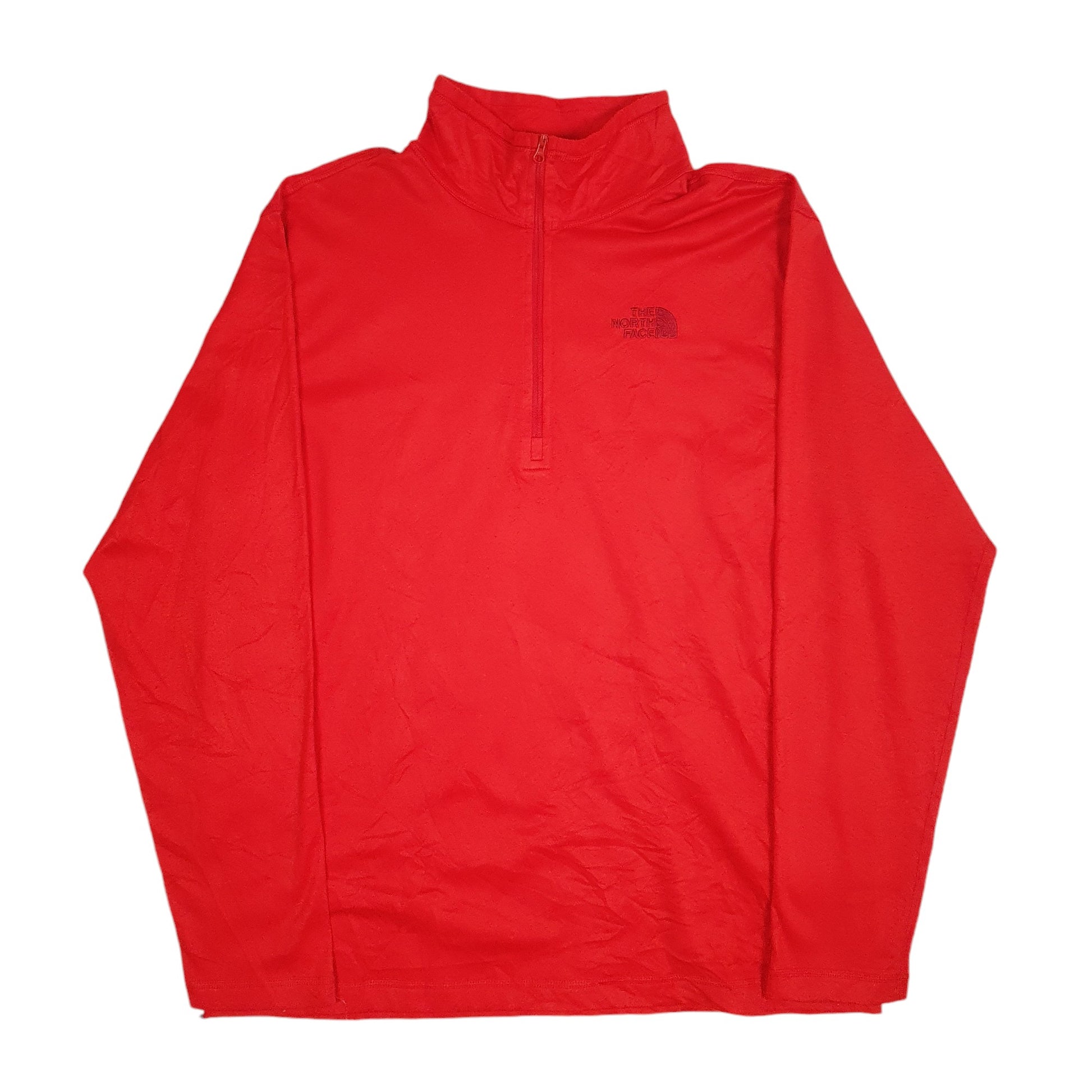 Mens Red The North Face  Quarter Zip Jumper
