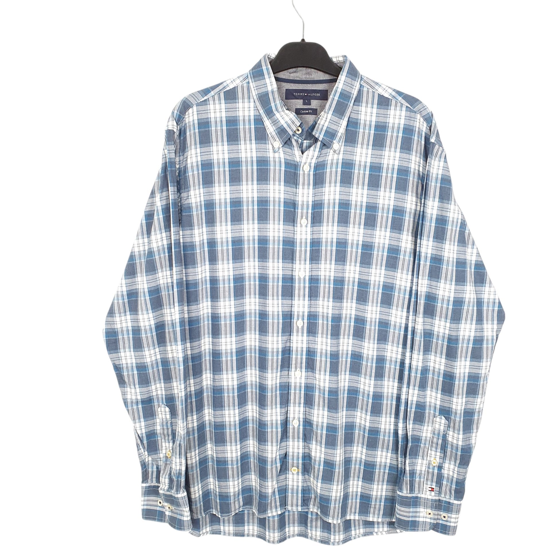 Mens Blue Tommy Hilfiger  Long Sleeve Shirt