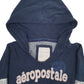 Womens Blue Aeropostale Reworked Hoodie Jumper