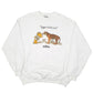 Mens White Disney World Vintage Animal Kingdom Pooh Tigger Crewneck Jumper