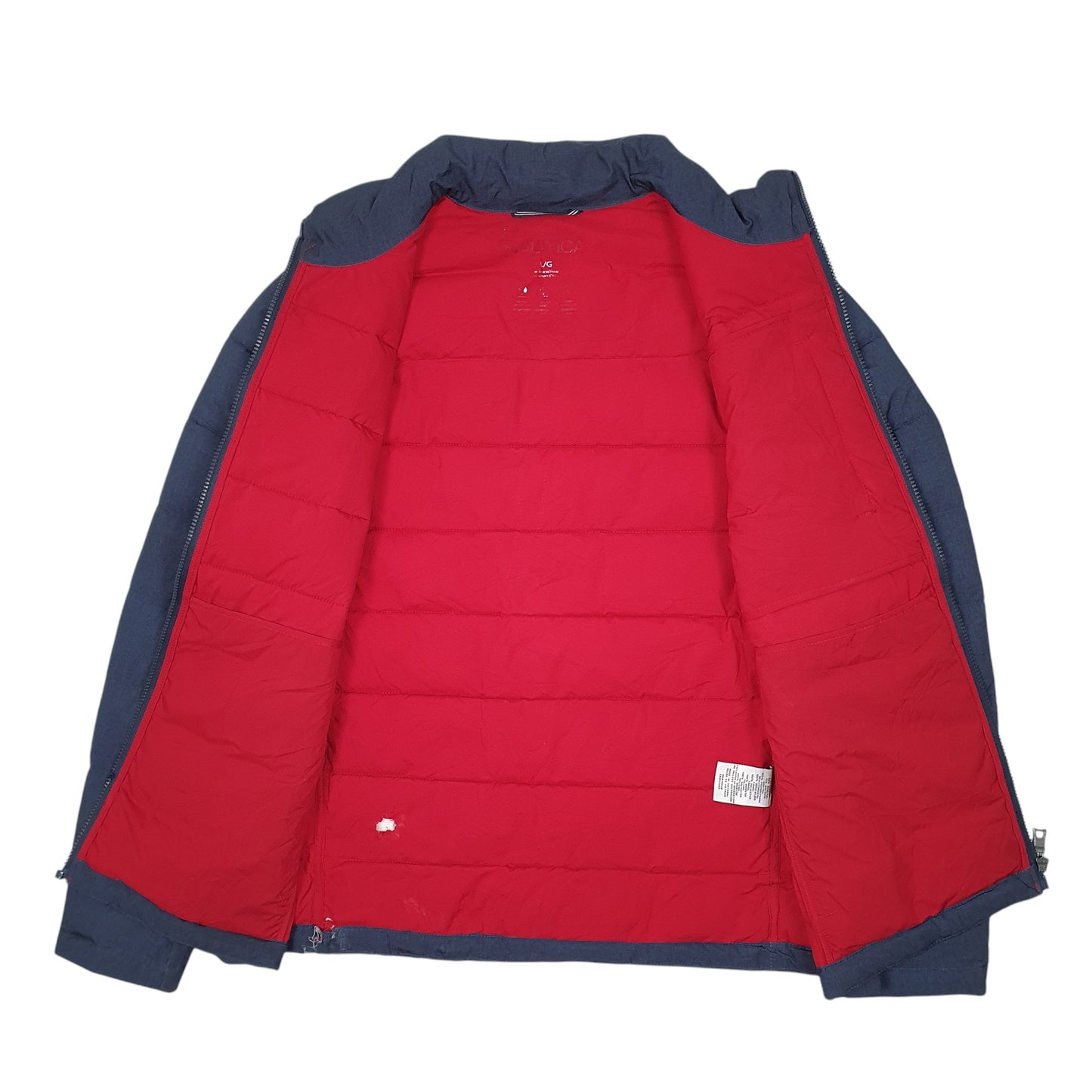 Mens Navy Nautica  Full Zip Coat