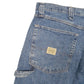 Mens Blue Wrangler Denim Jeans Jorts Baggy Carpenter Shorts