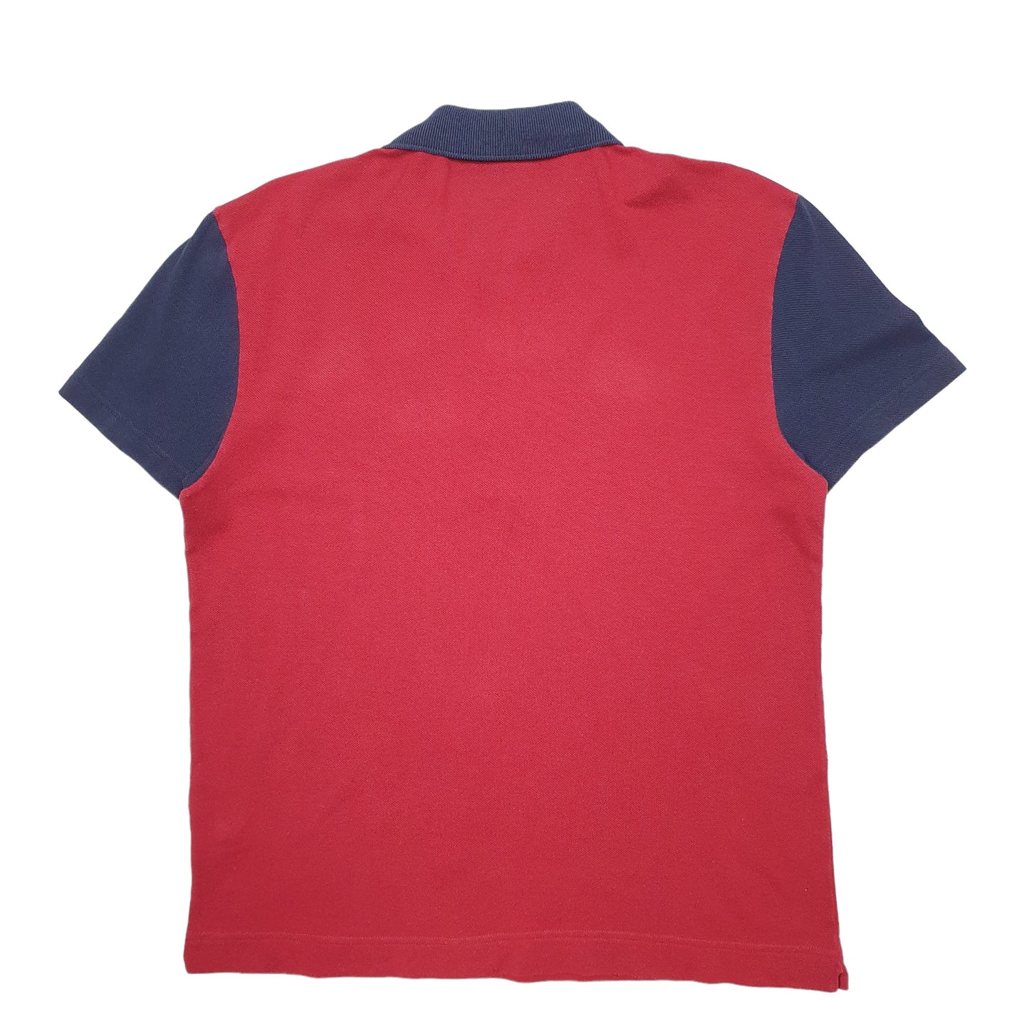 Mens Red Lacoste  Short Sleeve Polo Shirt