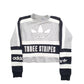 Womens Grey Adidas Spellout Crewneck Jumper