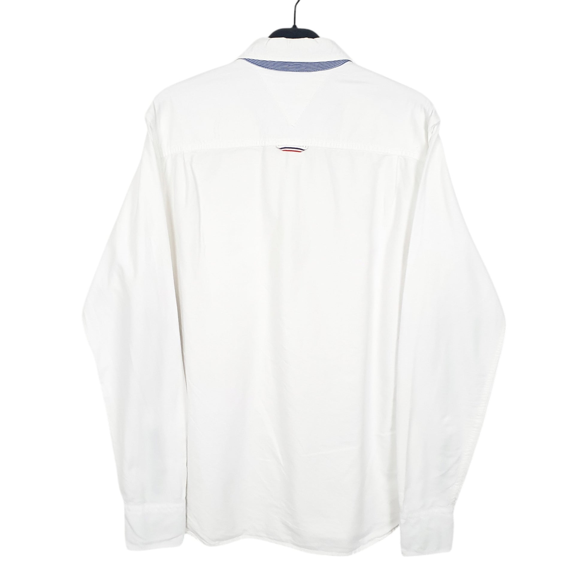 Mens White Tommy Hilfiger Denim Long Sleeve Shirt