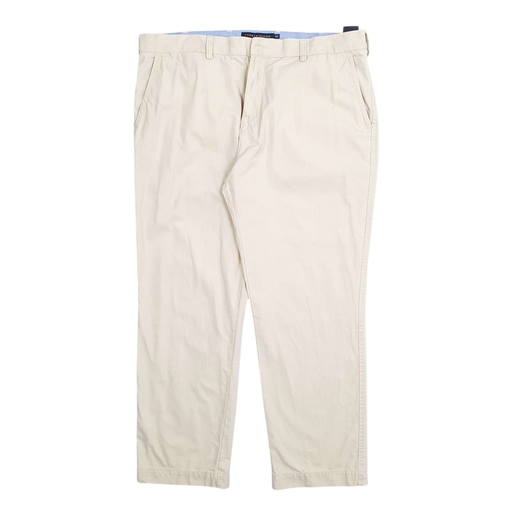 Mens Cream Tommy Hilfiger  Chino Trousers