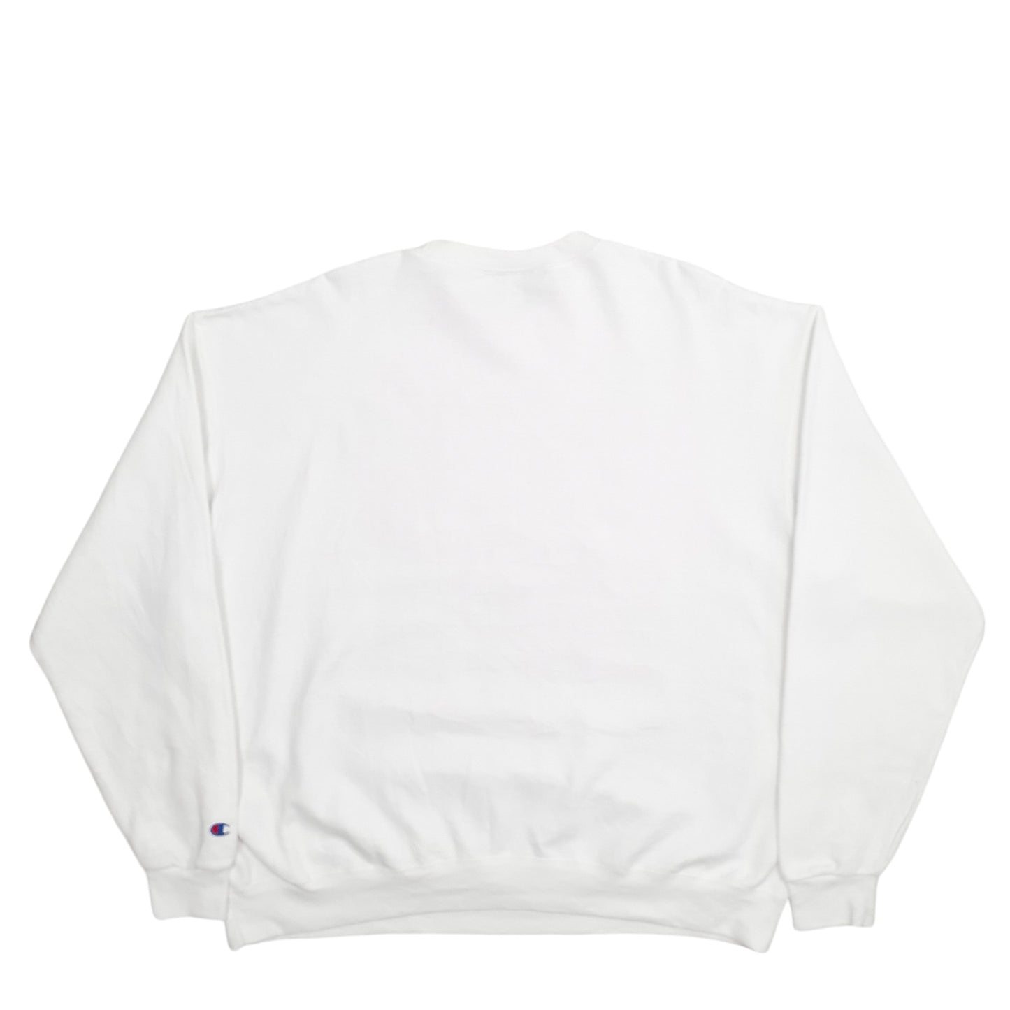 Mens White Champion Tribe Crewneck Jumper