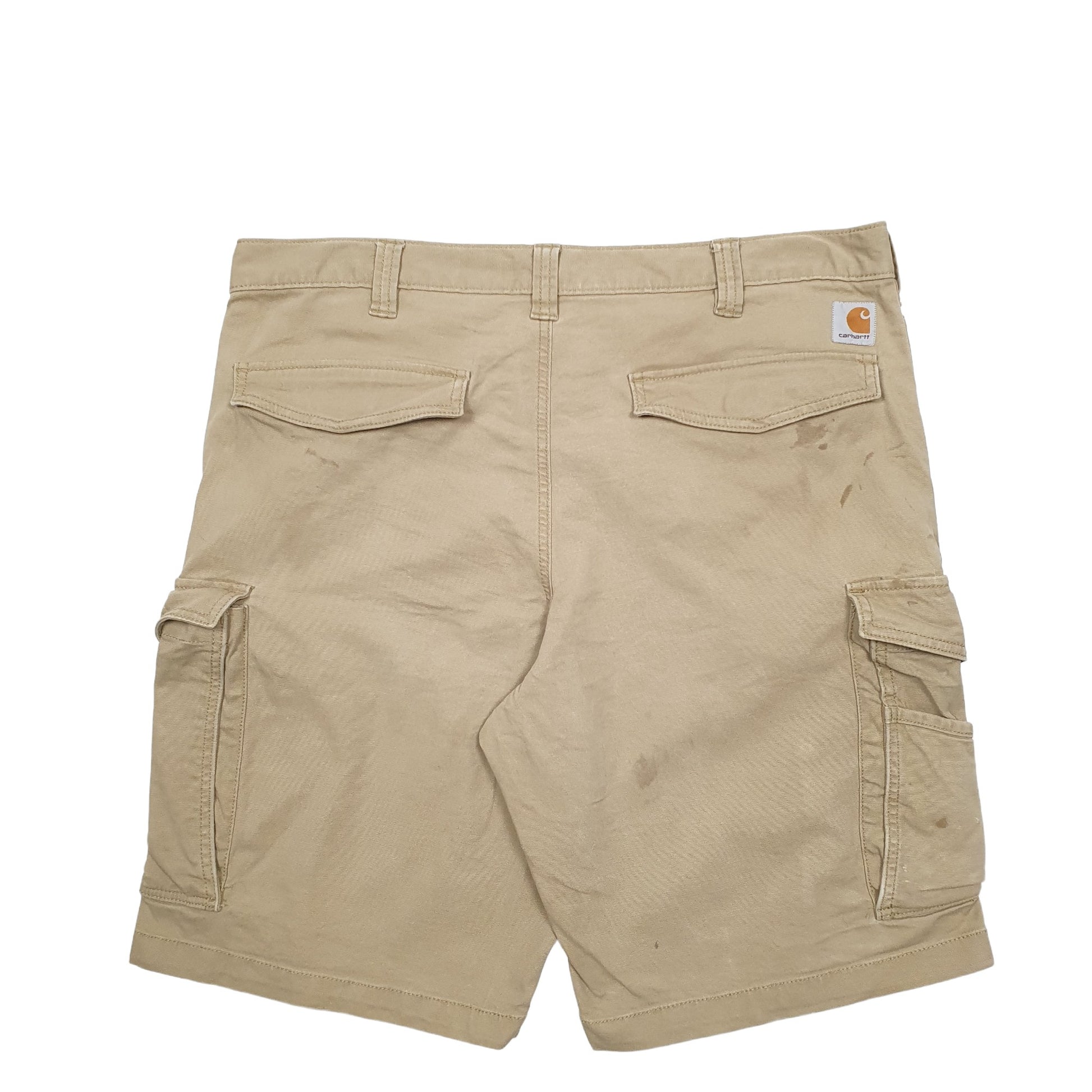 Mens Beige Carhartt Workwear Cargo Shorts