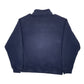 Mens Navy Gap Vintage 90s Spellout Quarter Zip Jumper