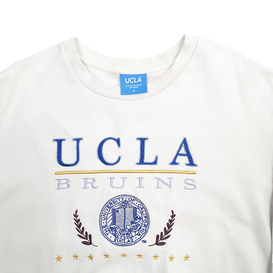 Mens Grey UCLA UCLA University Spellout Crewneck Jumper