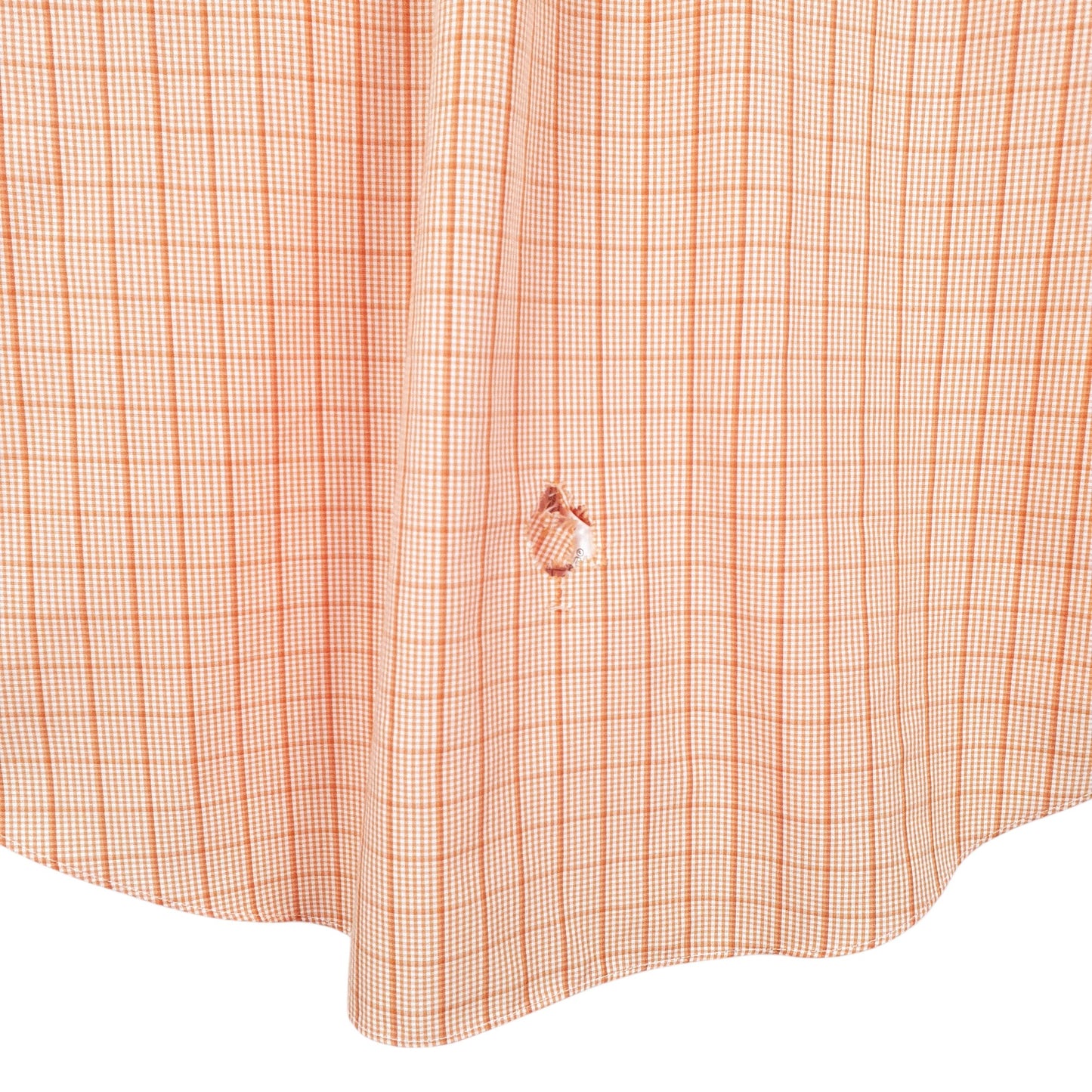 Mens Orange Brooks Brothers 346 Short Sleeve Shirt