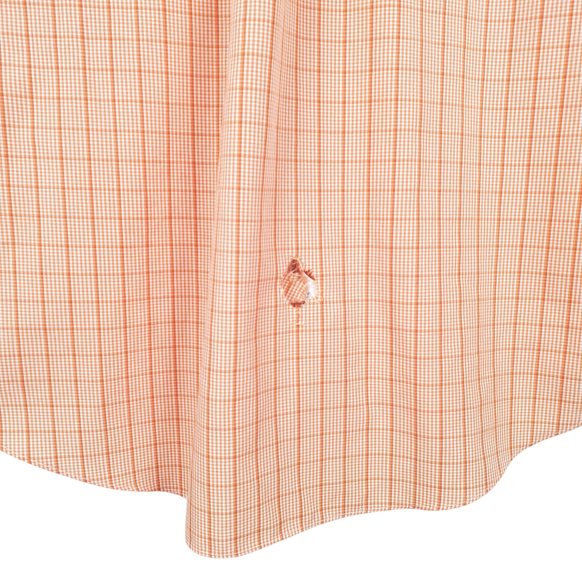 Mens Orange Brooks Brothers 346 Short Sleeve Shirt